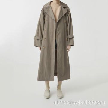 Elegance Women Lange Double Breasted Trench Coat